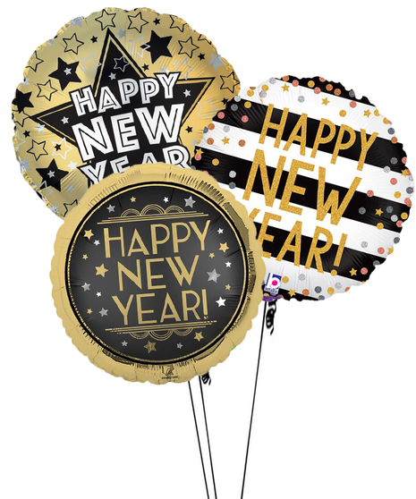 Happy New Year Balloon Bouquet