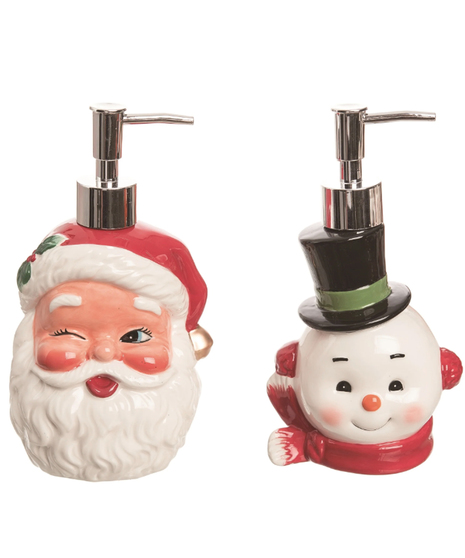 Retro Holiday Soap Dispenser - Set of 2